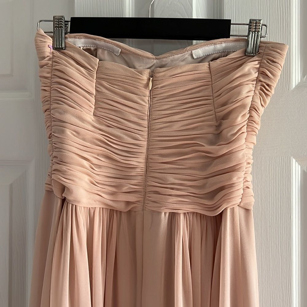 Sweetheart Criss-Cross Sleeveless Empire Chiffon Bridesmaid Dress With Straps - Picture 6 of 10